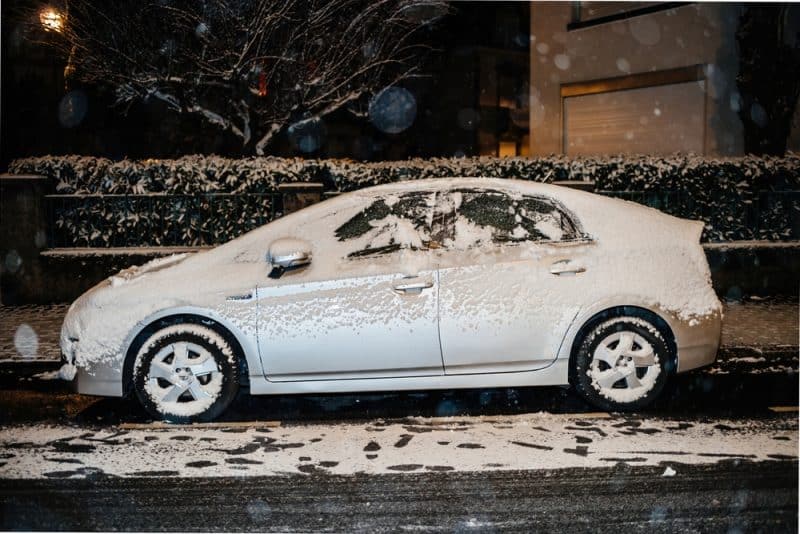 Toyota Yaris Drive In The Snow